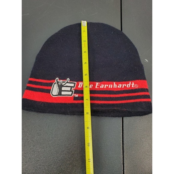 Vintage‎ 90s NASCAR Racing Dale Earnhardt Beanie Cap Unisex Black Red Acrylic - Picture 10 of 12